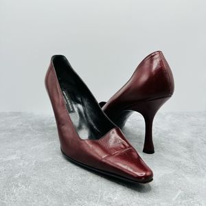 Jean Louis Scherrer Red Pump Heel Size 40 Made in Italy